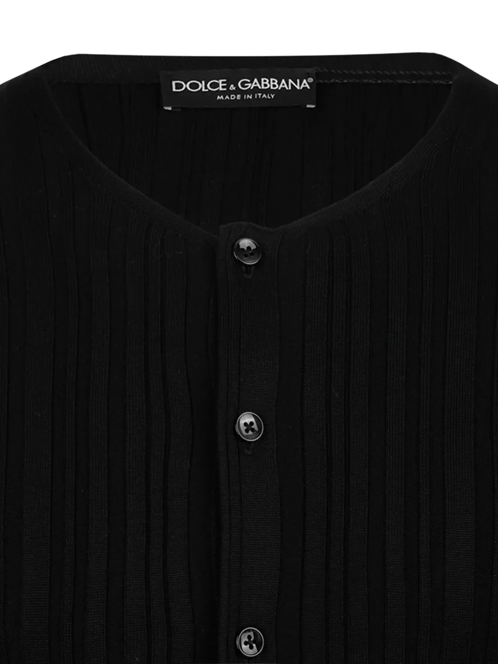Шелковый кардиган с длинными рукавами DOLCE & GABBANA, черный — фото 3