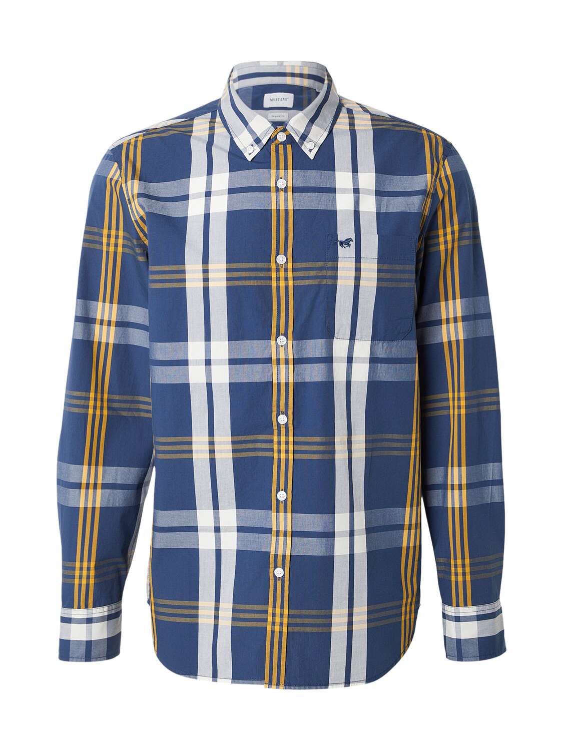 

MUSTANG Рубашка на пуговицах 'Chester' Regular fit в цвете Navy