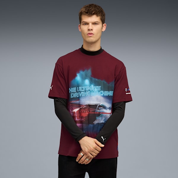 

Мужская футболка с символикой автоспорта Bmw M Motorsport Puma, красный