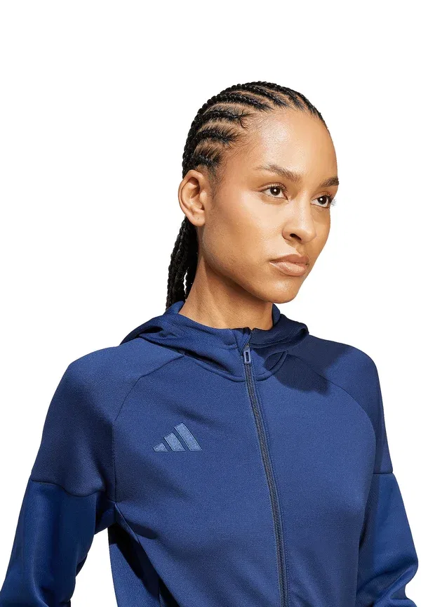 Толстовка с капюшоном и молнией Adidas Performance Fussball Team Tiro Travel, синий — фото 3