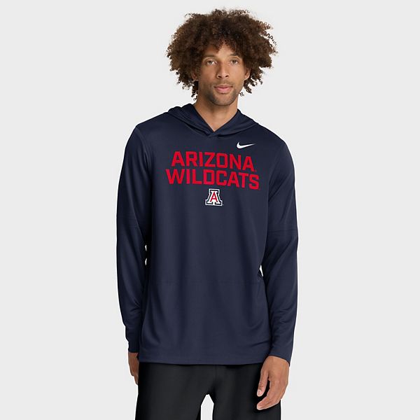 Мужская худи с длинным рукавом dri-fit arizona wildcats 2025 sideline в темно-синем цвете Nike — фото 2