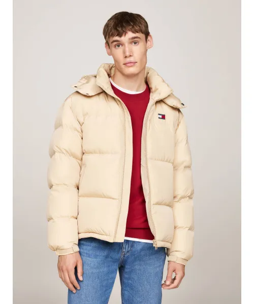 

Пуховик Аляска Loose fit Tommy Jeans, бежевый