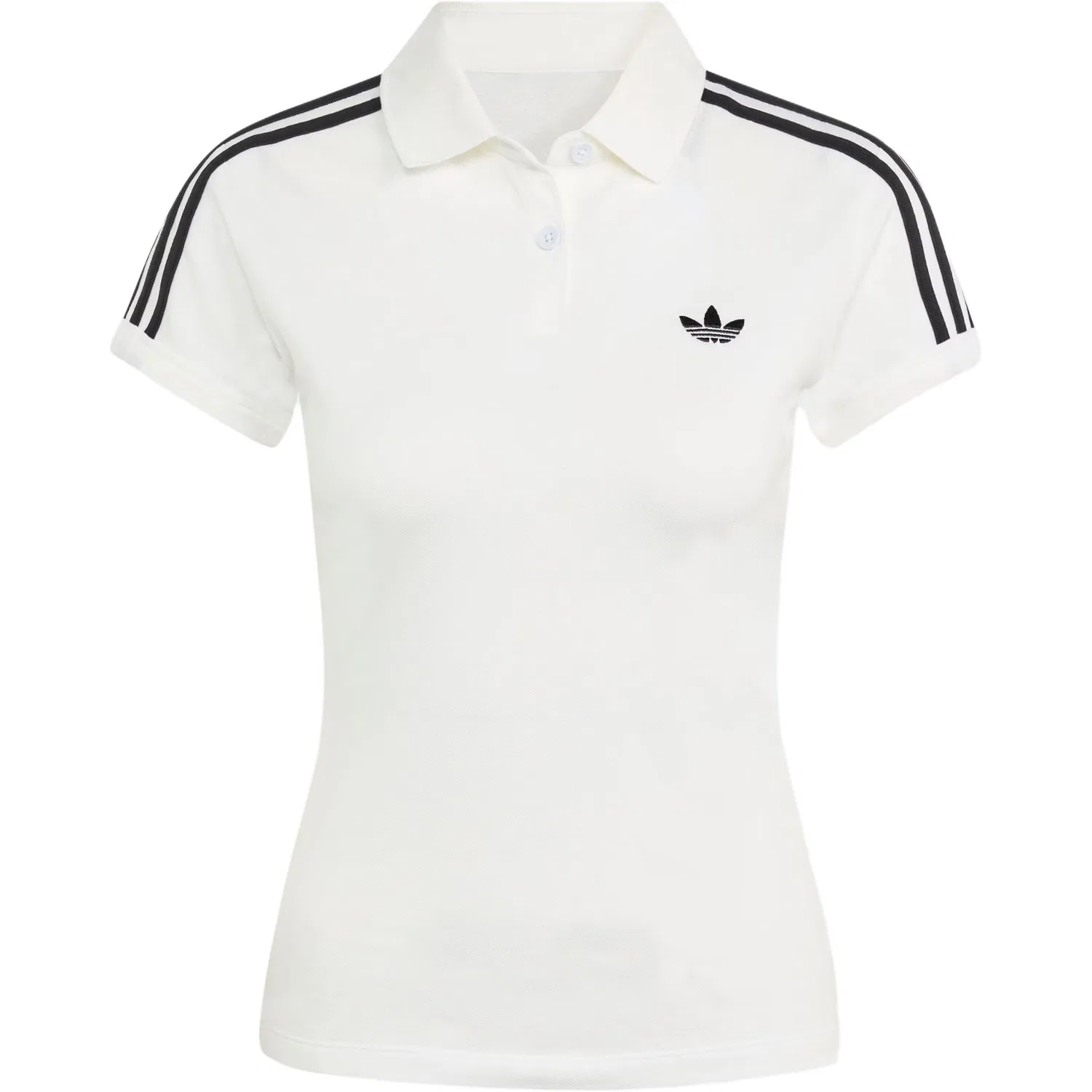 Женское поло adicolor Adidas Originals, White/Black