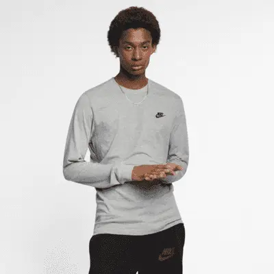 

Футболка Nike Sportswear Club, цвет Dark Grey Heather/Black