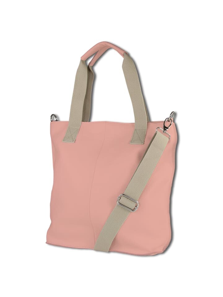 

Наплечная сумка Toscanto Schultertasche, Shopper Leder rosa ca. 44cm