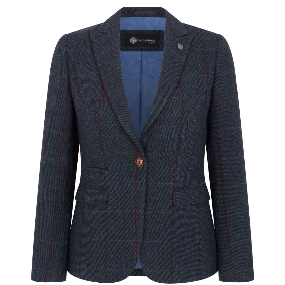 

Madrid Tweed Tailored Блейзер Шерсть Полиэстер Смесь Paul Andrew