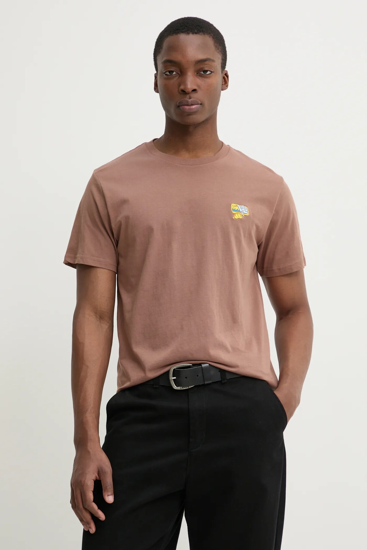 

Футболка из цельного хлопка OWENS Solid, коричневый