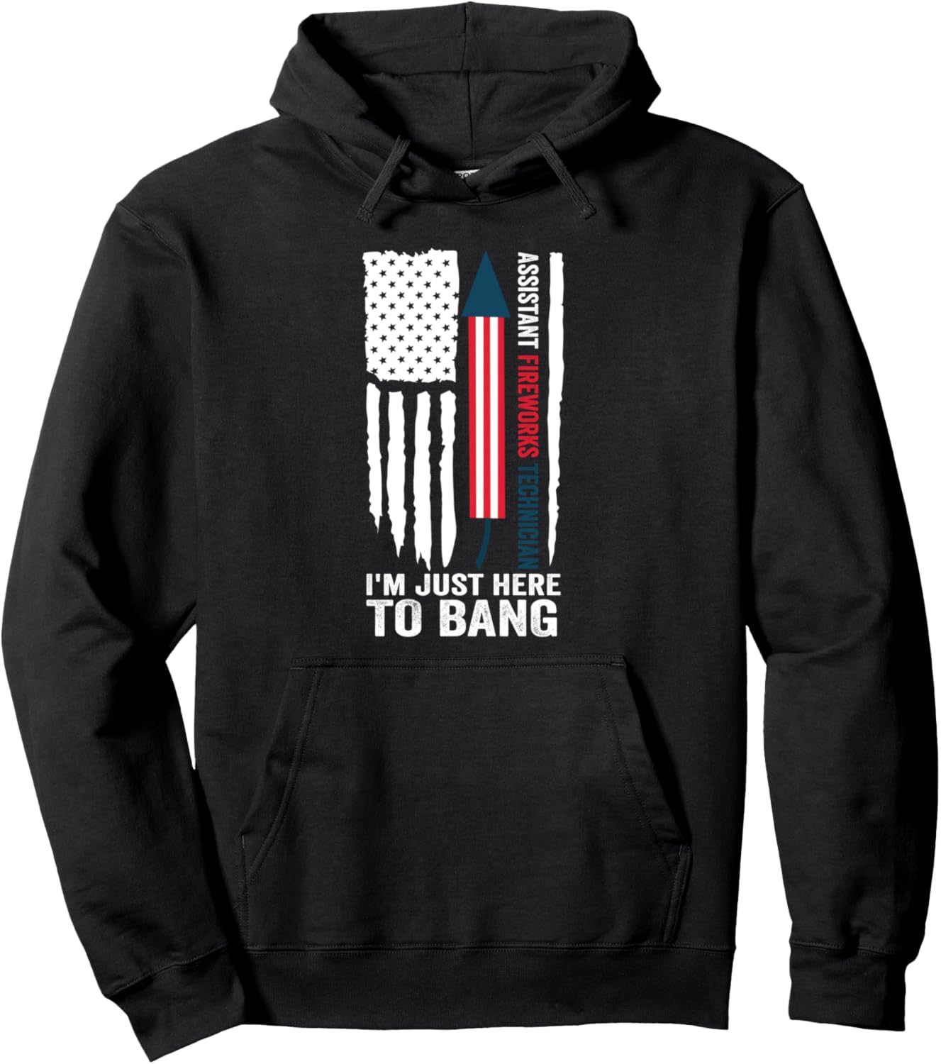 

Помощник пиротехника. Я просто фейерверк. Толстовка Humor Independence Day & American Flag Gift Ideas, черный