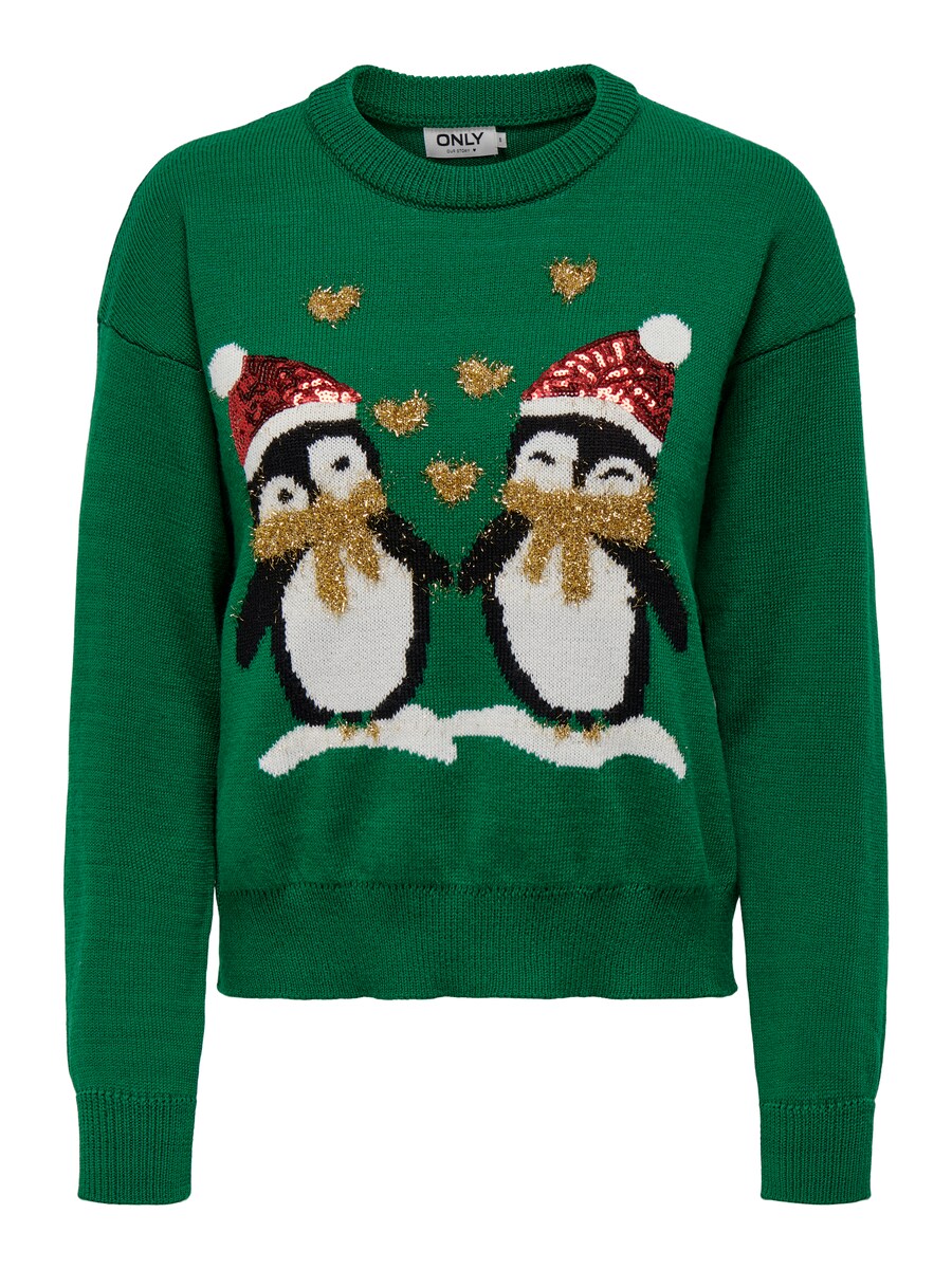 

Свитер ONLY ONLXmas Happy, темно-зеленый