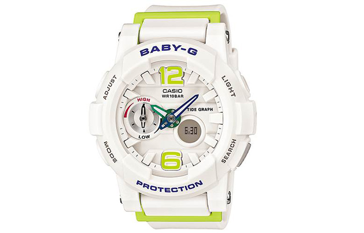 

CASIO Женские часы BABY-G белого цвета BGA-180-7B2