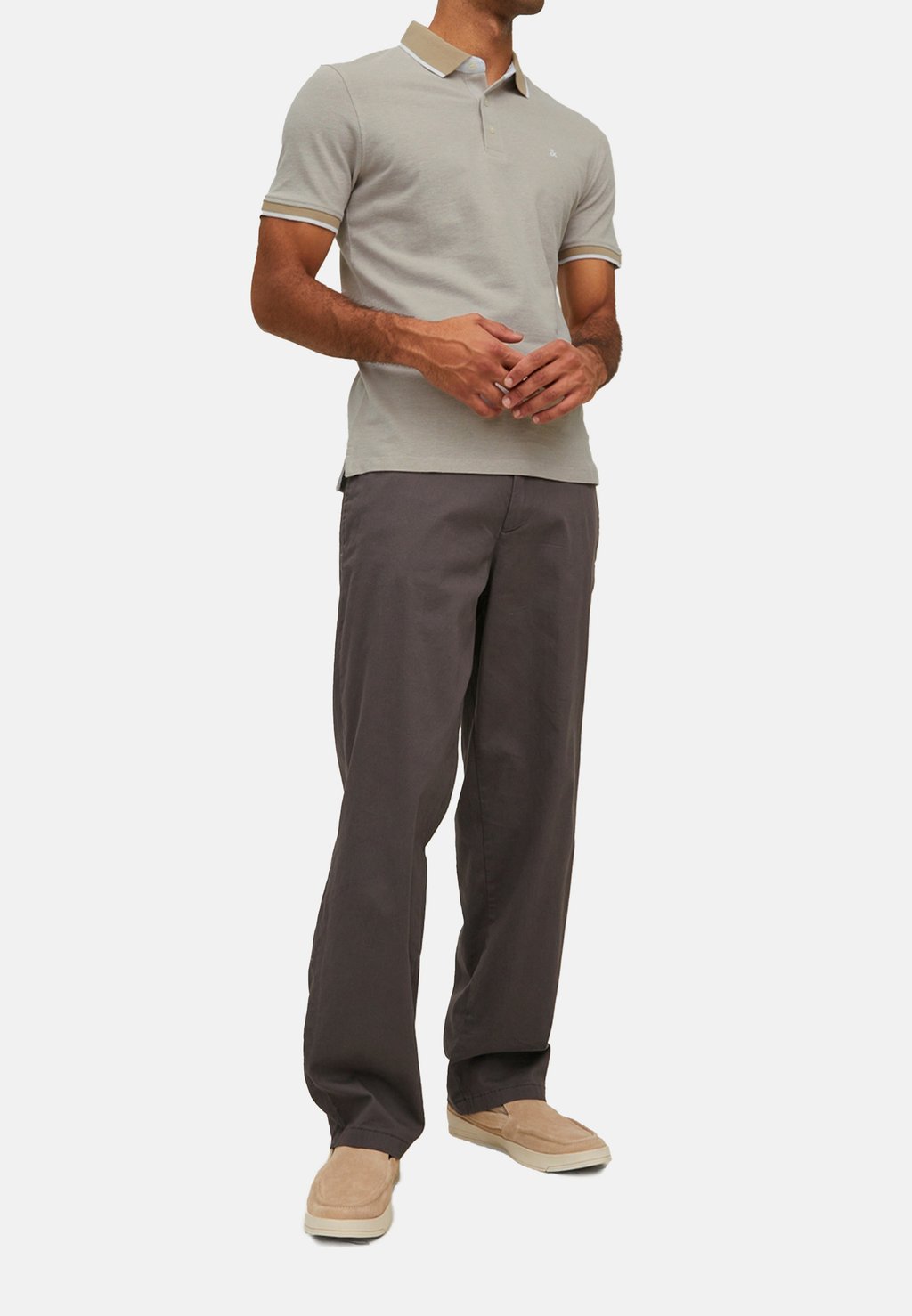 

Рубашка поло 3ER PACK PAULOS Jack & Jones, бежевый
