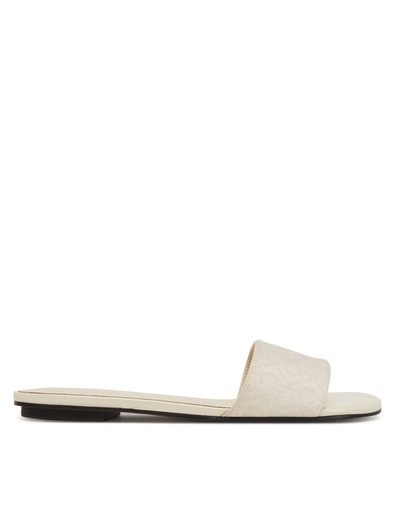 Мюли Flat Slide Jacq HW0HW02388 Calvin Klein, экрю