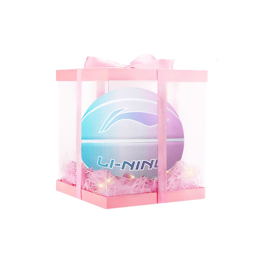 

LINING Резиновый баскетбольный мяч blue pink размер 5 7 тренировочный unisex china