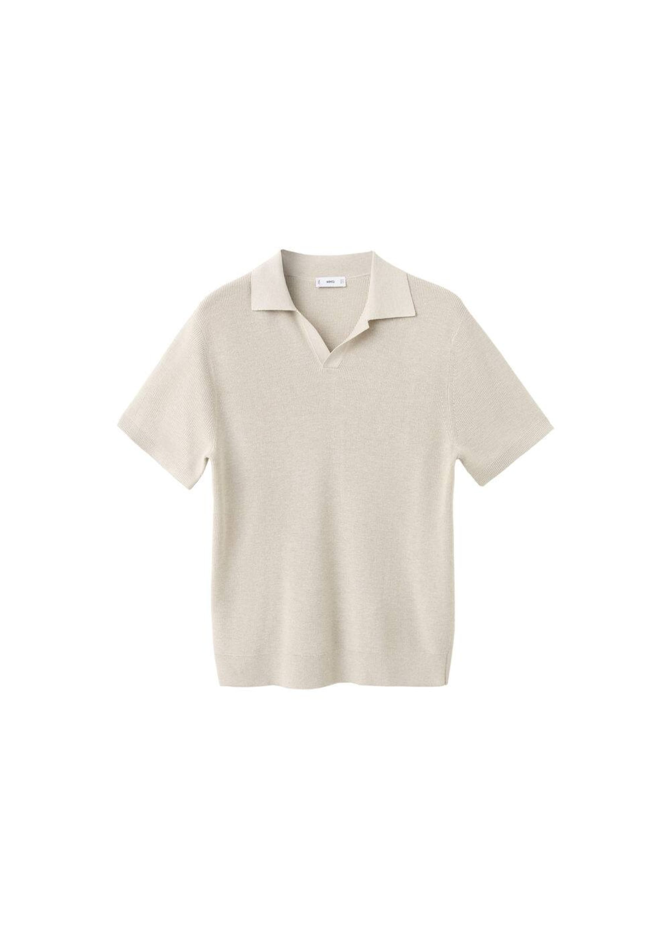 

MANGO MAN Футболка 'Lino-H' в бежевом цвете