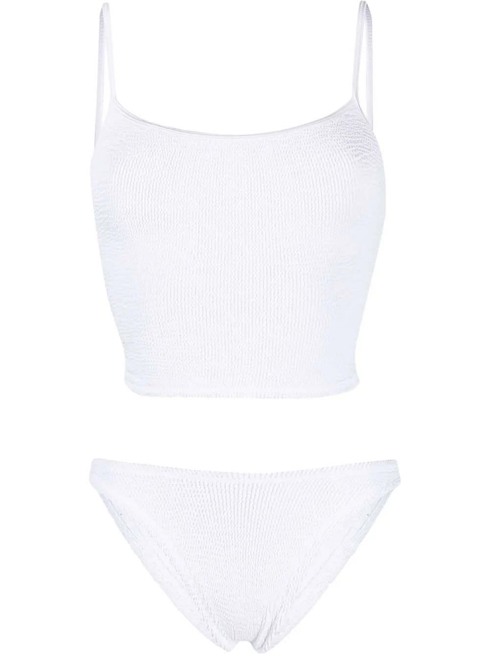 

Танкини Strap с жатым эффектом Hunza G, белый