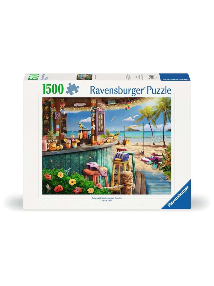 

Пазл Ravensburger, 1500 деталей, «Пляжный бар, бриз» в красочном исполнении