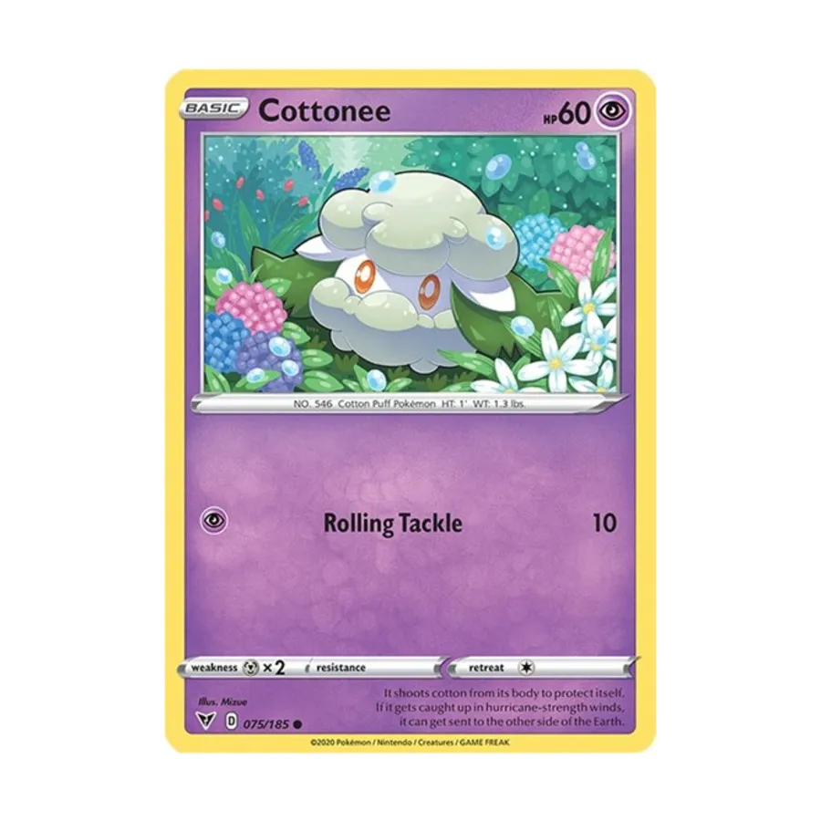 

CCG Коттони (К) # 075/185, Pokemon - SWSH04 - Vivid Voltage - Singles