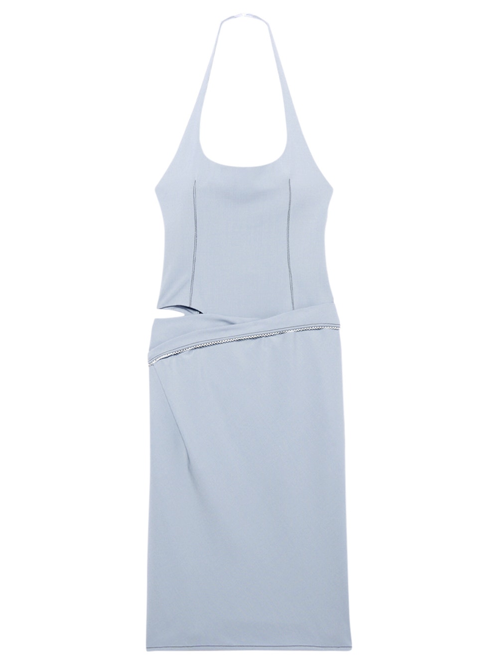

Платье La Robe Hielo с воротником халтер Jacquemus, светло-голубой