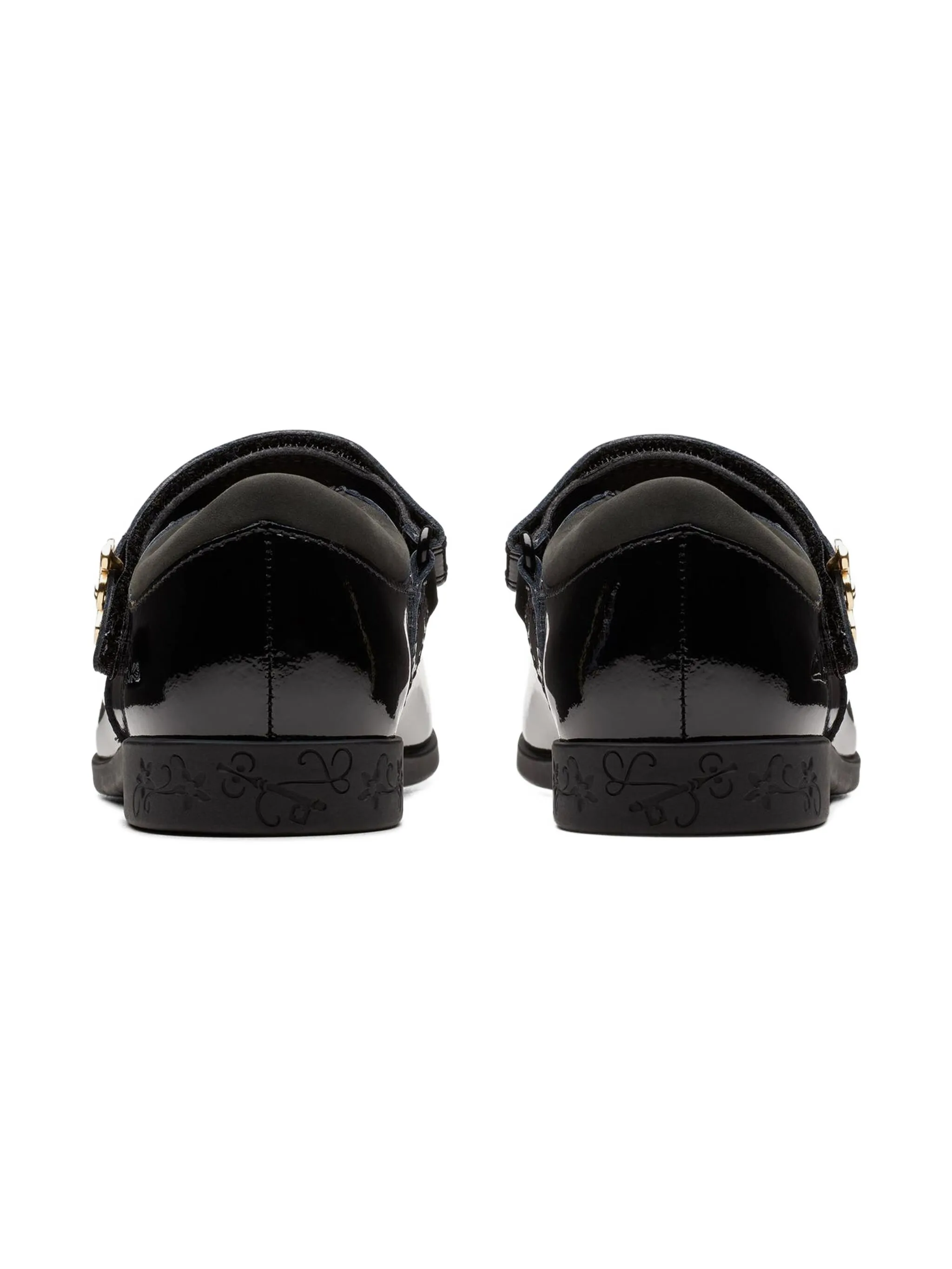 Балетки на плоской подошве Clarks Kids, черный — фото 3