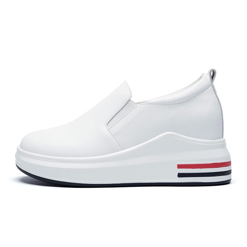 

Кроссовки для образа жизни женская с низким верхом белого цвета Zhr, белый