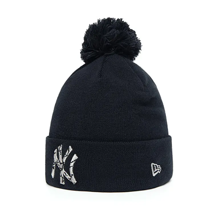 

New Era Акриловая вязаная шапка унисекс черная, Black