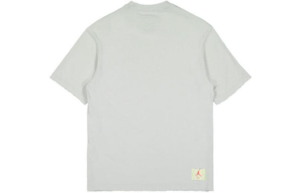 Футболка Air Jordan x Union Crossover Solid Color Breathable Logo Round Neck Short Sleeve US Edition Gray, серый — фото 2