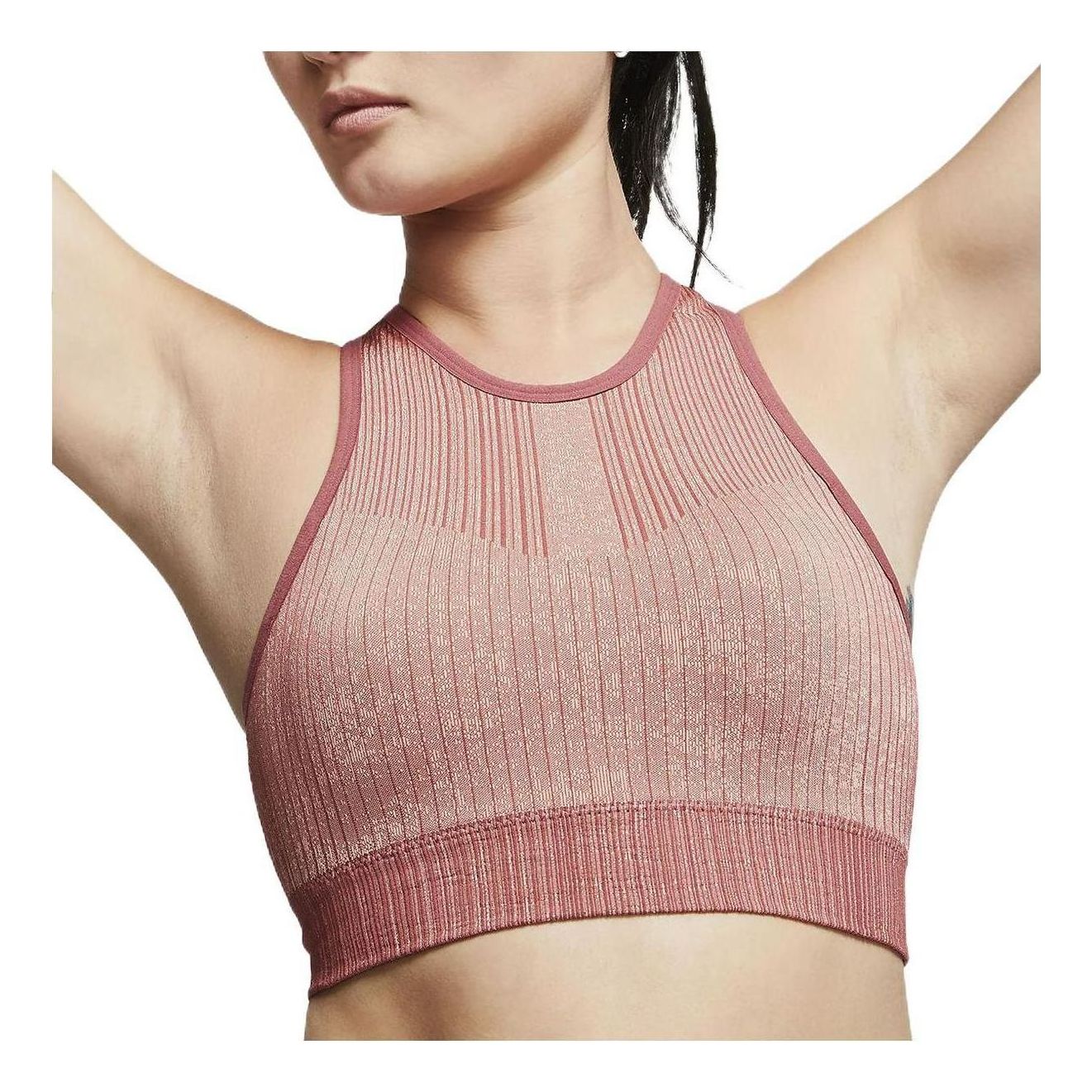 Бюстгальтер (WMNS) Nike City Rdy Seamless Bra 'Burgundy' — фото 2