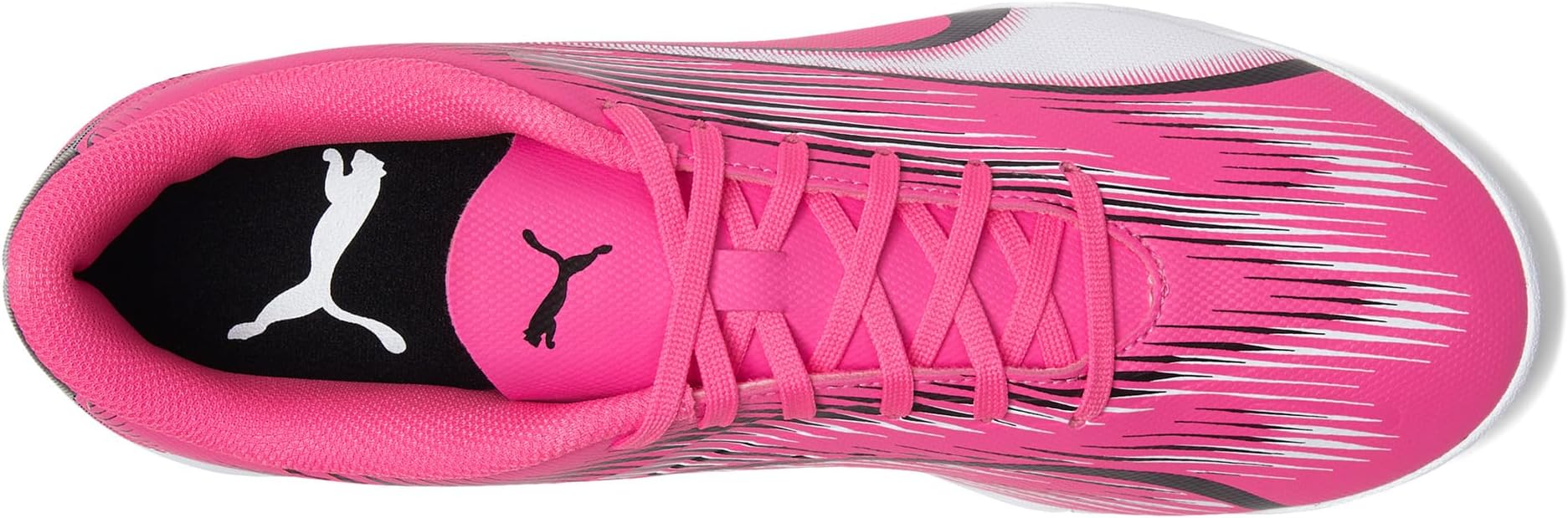 Кроссовки PUMA Ultra Play Indoor Training, цвет Poison Pink/PUMA White/PUMA Black — фото 2