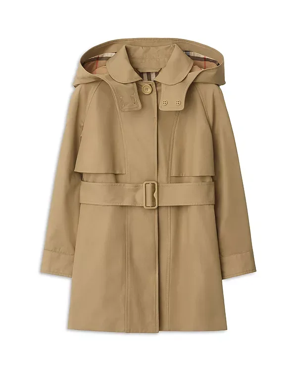 Плащ с капюшоном - для маленьких детей, для детей постарше Burberry, Sand