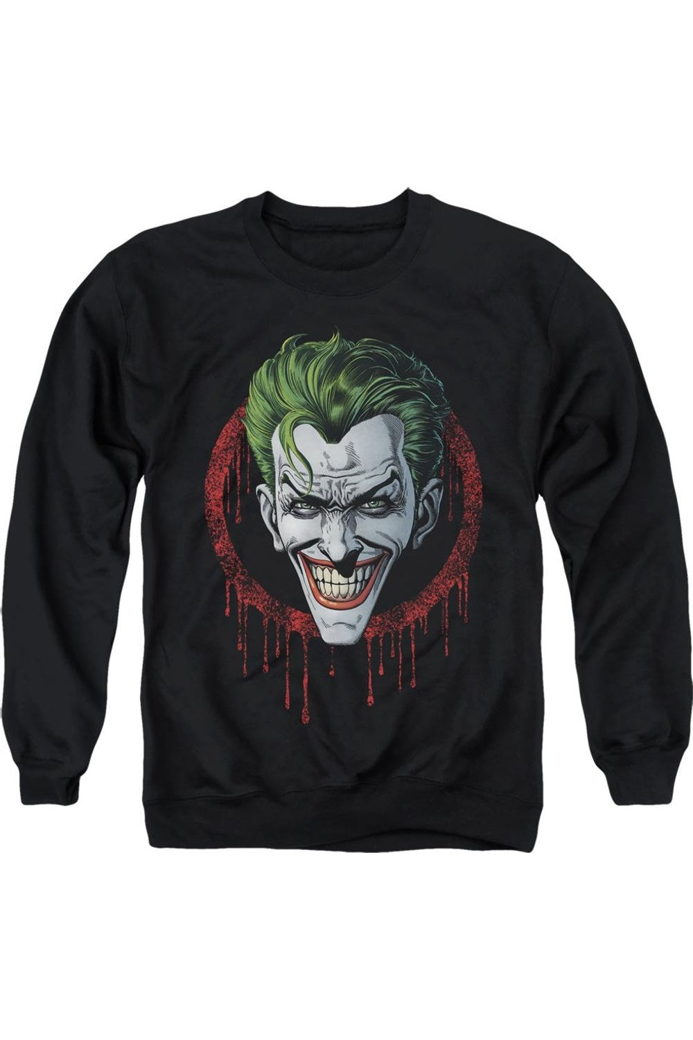 

Толстовка Batman Joker Drip для взрослых с круглым вырезом Gildan, черный