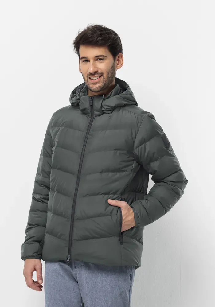 

Пуховик Jack Wolfskin "COLONIUS JKT M", с капюшоном, зеленый