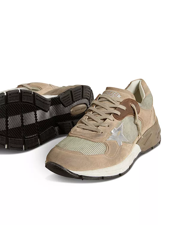Мужские беговые кроссовки в стиле «папа» Golden Goose, бежевый — фото 4