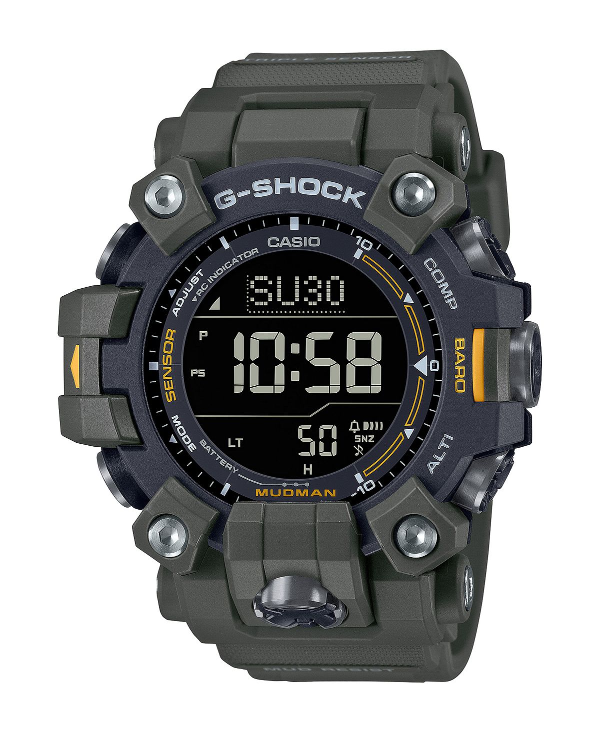 

Мужские цифровые часы из зеленой смолы, 52,7 мм, GW9500-3 G-Shock