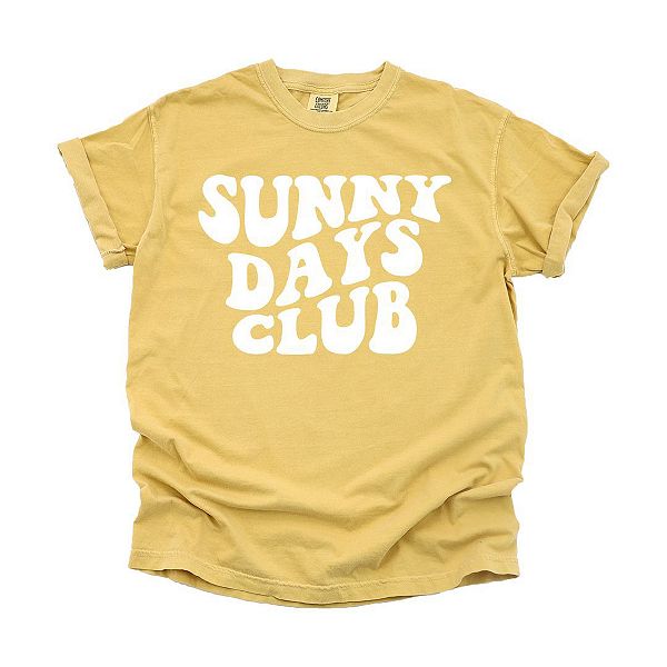 

Футболка Sunny days club garment dyed Simply Sage Market, Mustard