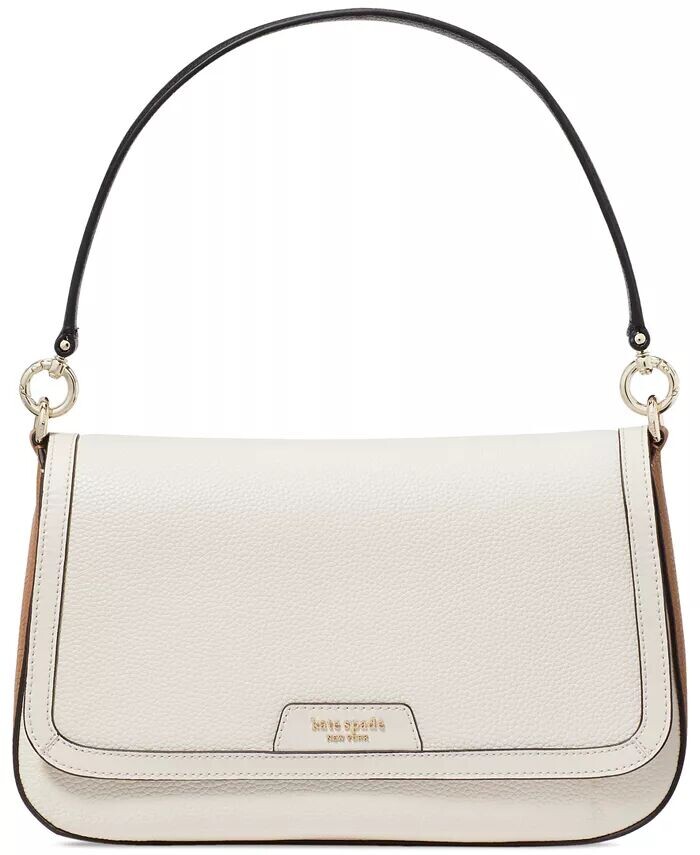 

Сумка через плечо Hudson из шагреневой кожи с клапаном kate spade new york, коричневый