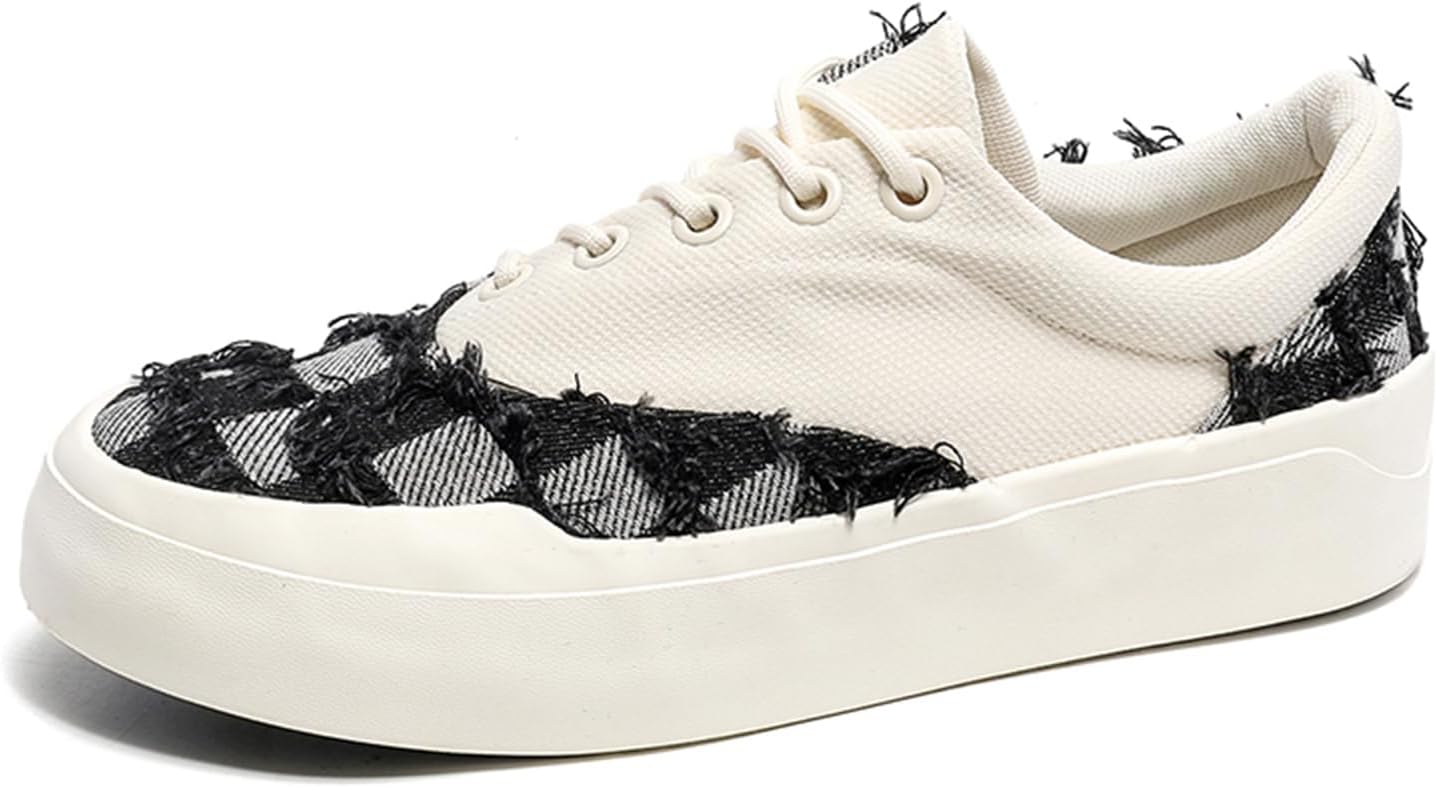 

Мужские модные кроссовки SPWAGYM, тканевые, повседневные, для скейтборда и тенниса, на шнуровке, для прогулок, черный