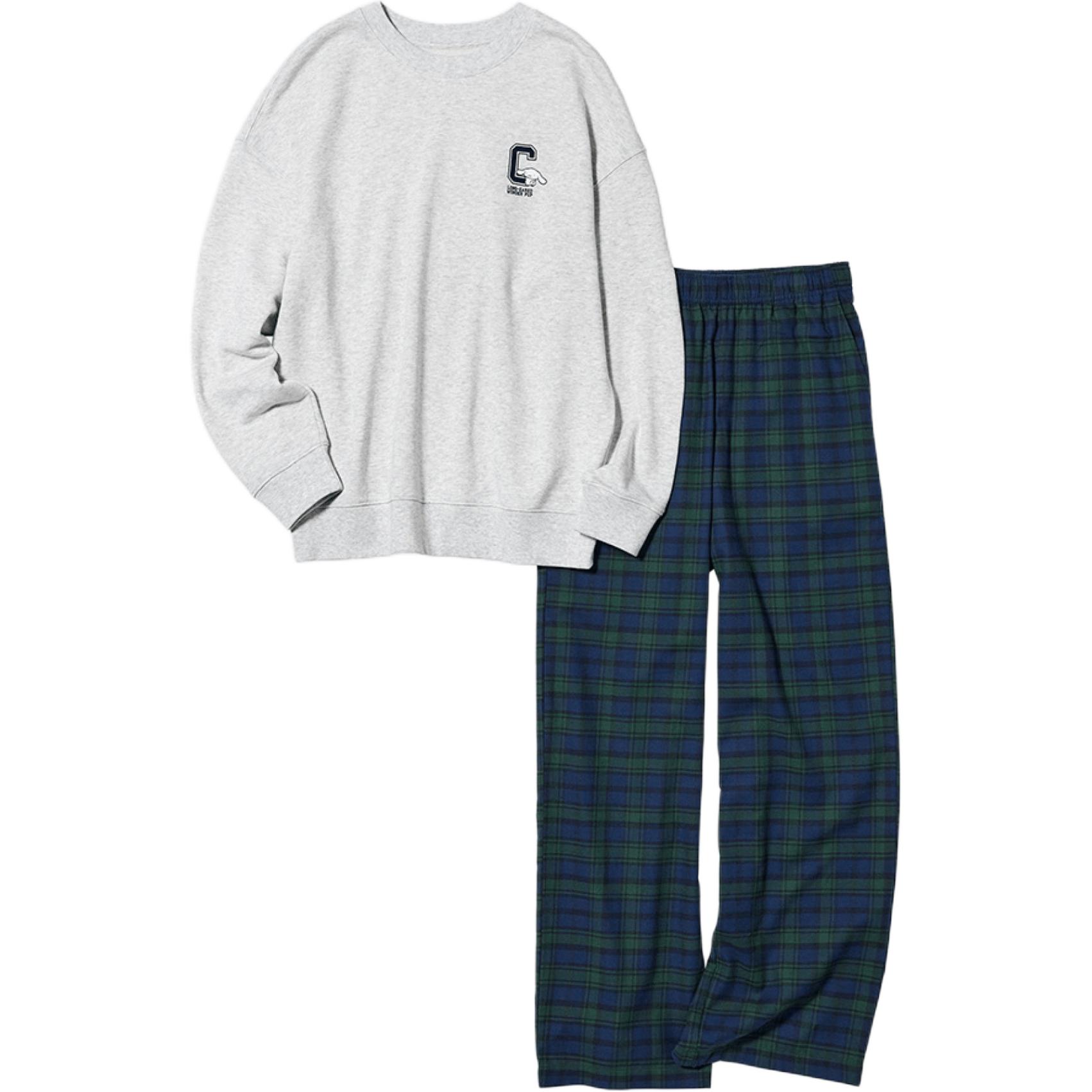 

Пижамный комплект Sanrio FW25 для женщин UNIQLO, светло-серый