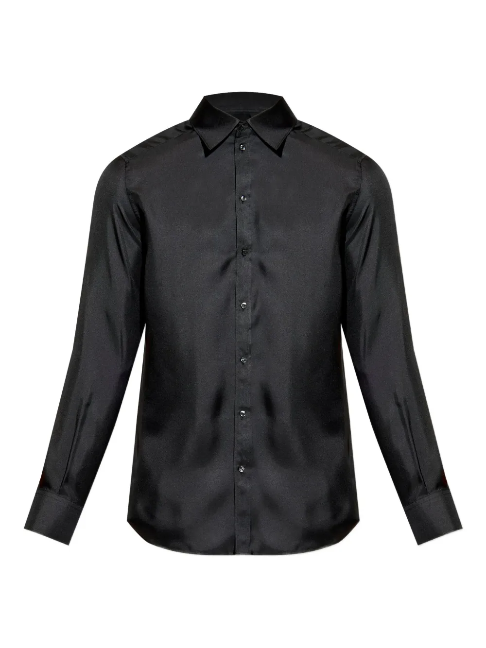 

Шелковая рубашка с длинными рукавами DOLCE & GABBANA, черный