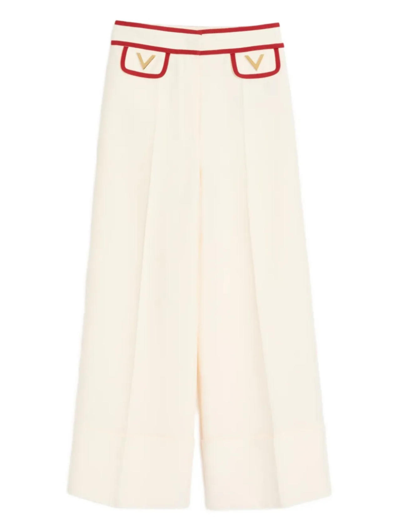 

БРЮКИ ИЗ КРЕПА COUTURE Valentino Garavani, нейтральный