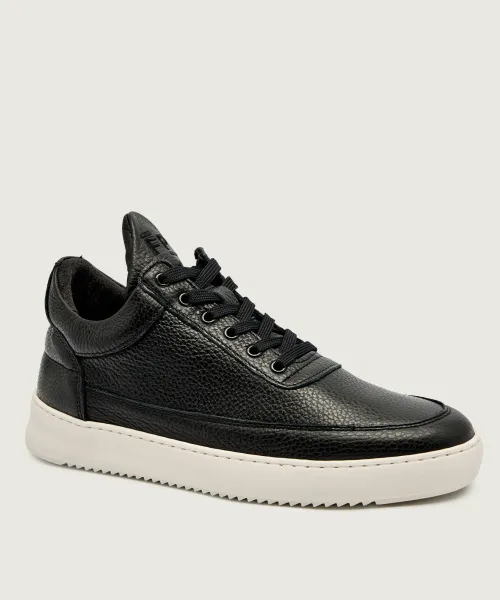 

Низкие кроссовки из натуральной кожи Filling Pieces, черный