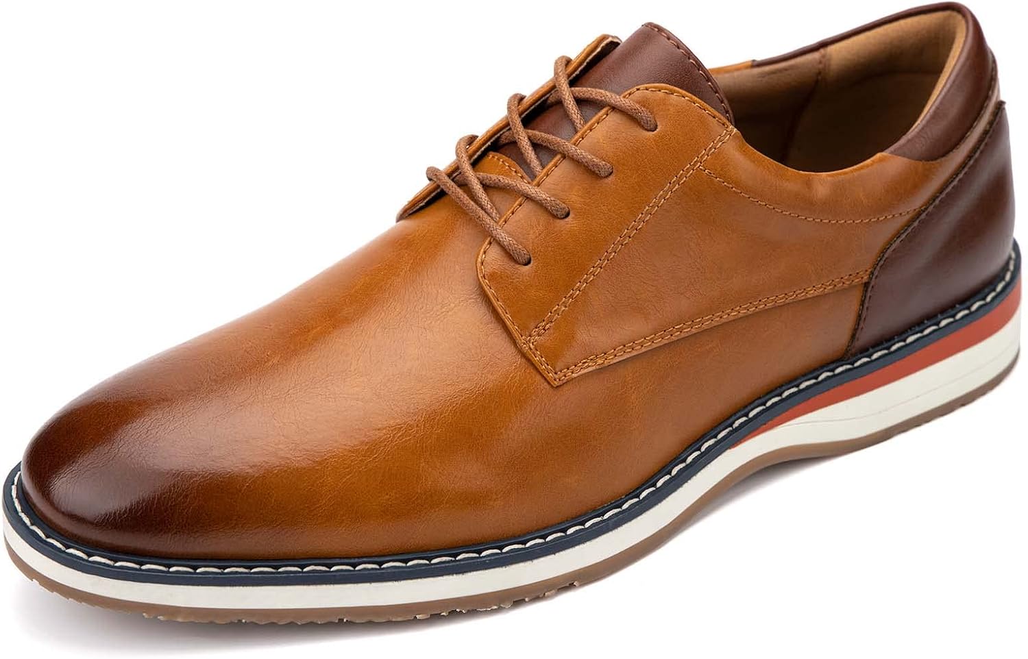 

Мужские оксфорды Meijiana, повседневные туфли с кожаными шнурками для мужчин, деловые оксфорды, Brown-03