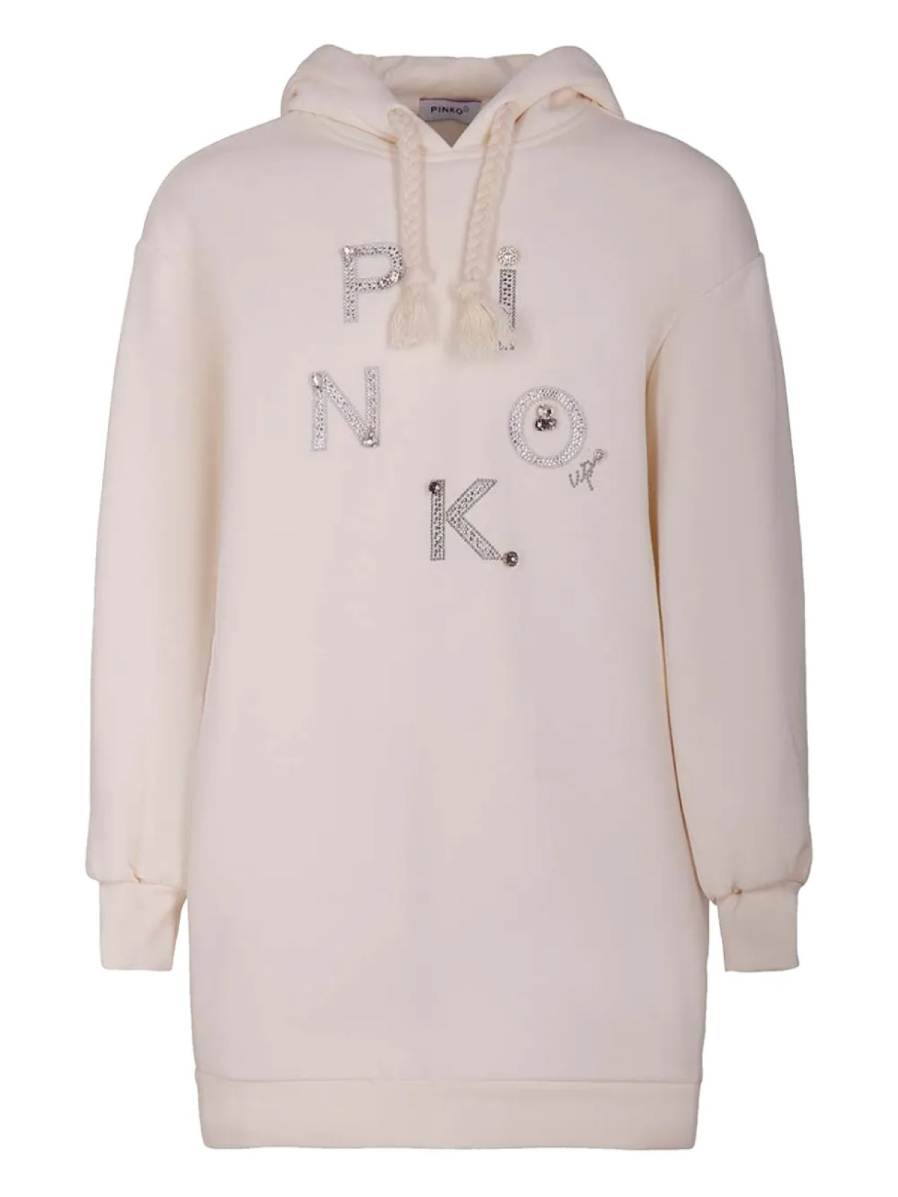 

Платье Pinko Kids, украшенное стразами, нейтральный