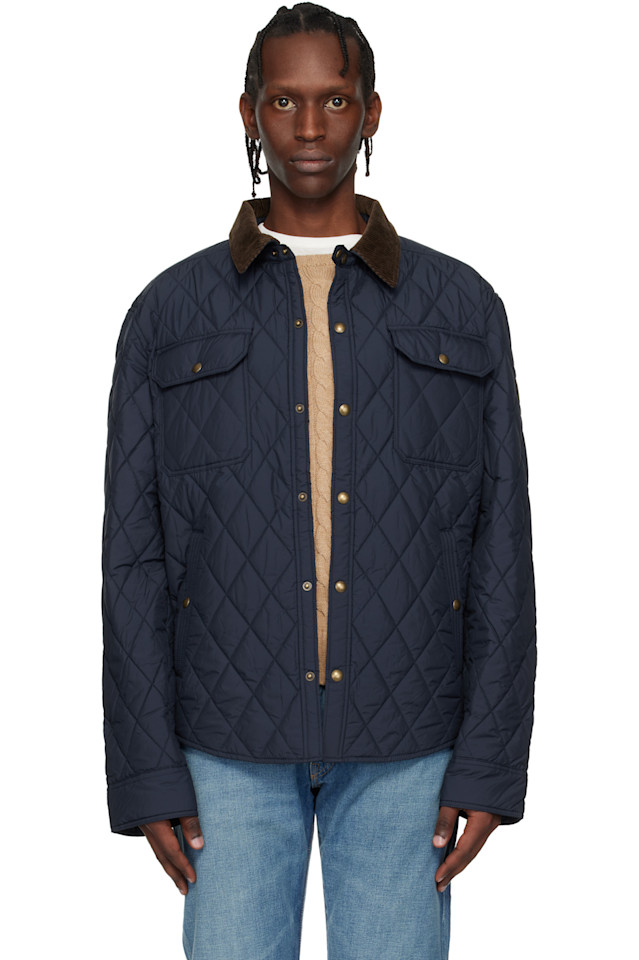 

Polo Ralph Lauren Куртка-Рубашка Navy 'the beaton quilted shacket'