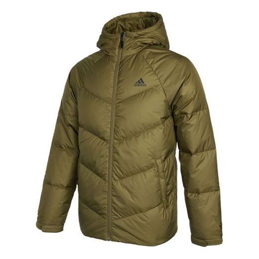 

Пуховик adidas Solid Color Sports Stay Warm hooded down Jacket Green, зеленый