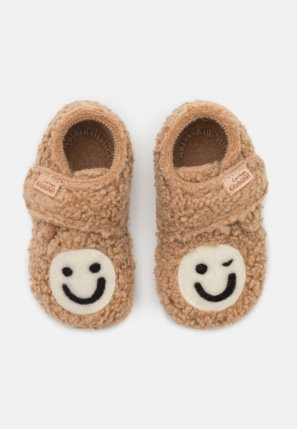 Тапочки Babyklett Smiley Unisex Living Kitzbühel, цвет camel