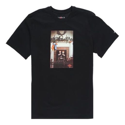 

Футболка Air Jordan Chimney Tee Printing Short Sleeve US Edition Black, черный