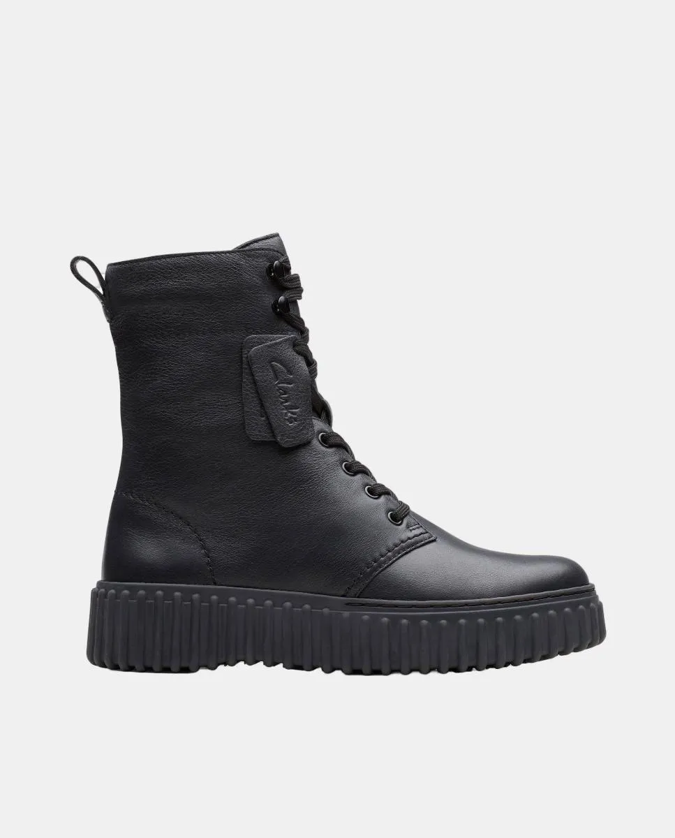 Ботинки Torhill Style из кожи с подошвой TR Clarks, черный