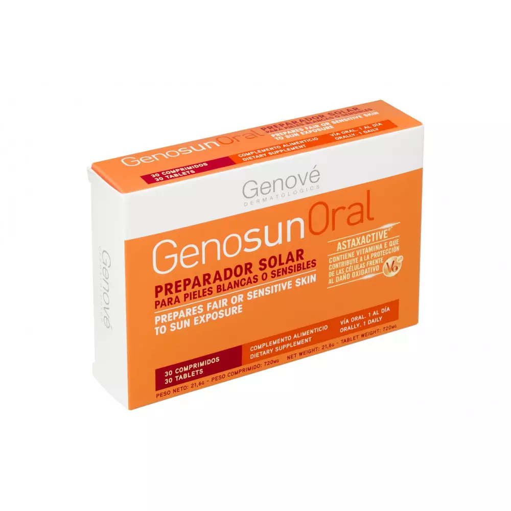 

Солнцезащитный крем Genosun Oral Genové Dermatologics, 30 шт