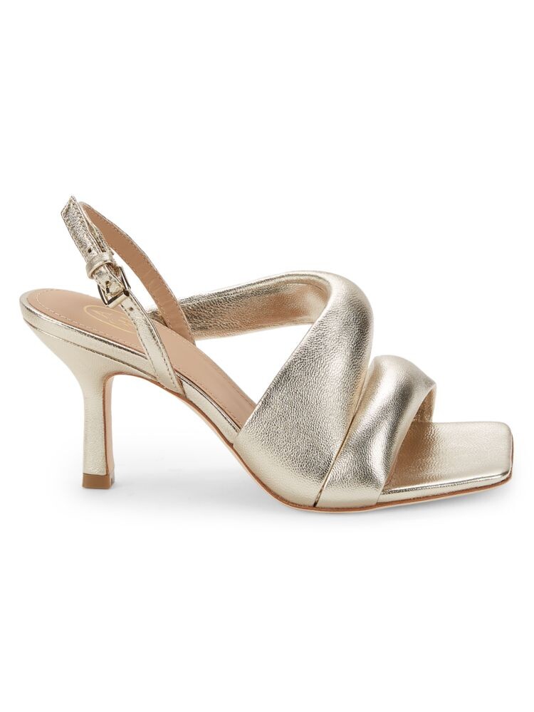 Кожаные сандалии Madison с эффектом металлик Ash, цвет Light Gold