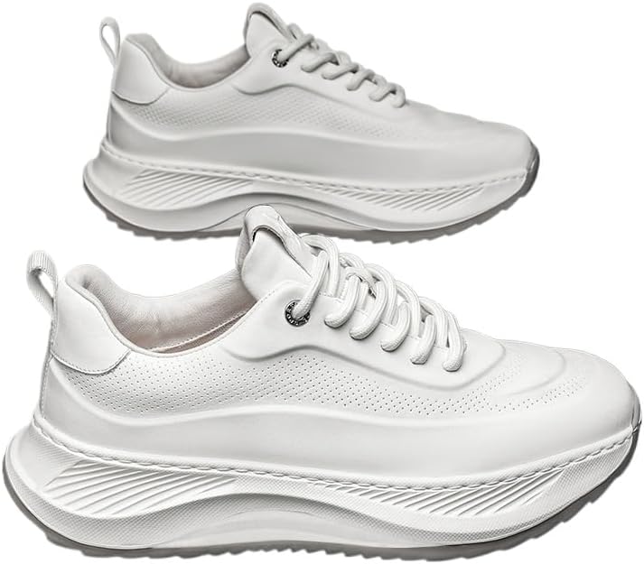 

Летние мужские модные кроссовки 2025: прочная толстая подошва, шнуровка, кроссовки для скейтборда на все сезоны, обувь в стиле street Dikermoon, бежевый